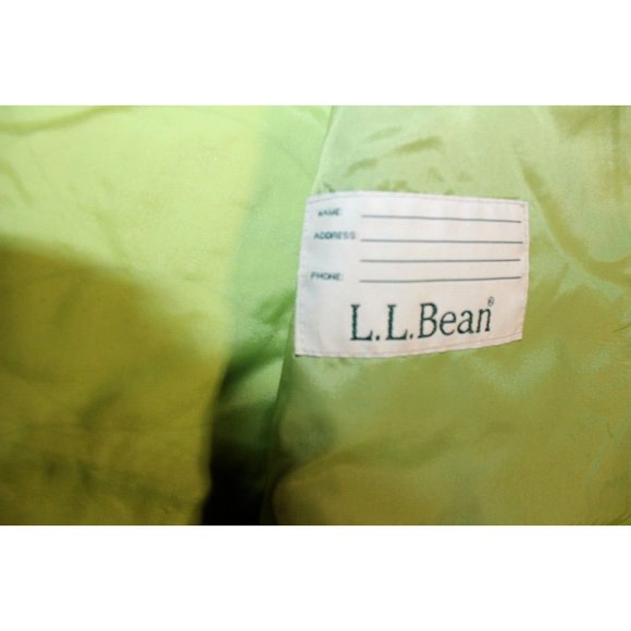 LL BEAN Jacket Unisex Kids sz Large 14-16 Lime Green Quilted Fleece Pockets - Picture 8 of 12